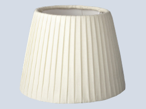 White  Plisseli Big  Lampshade Head