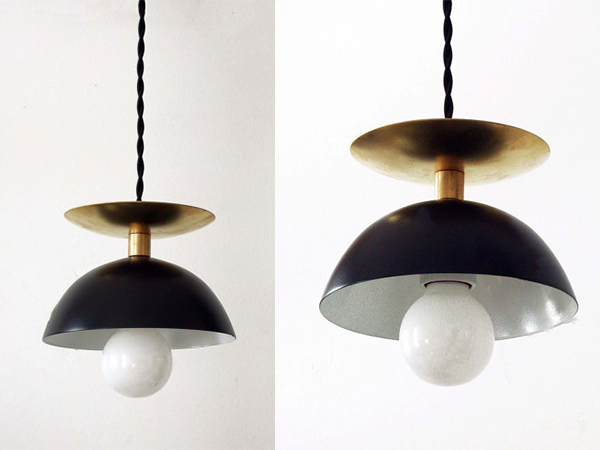 Black Brass Modern Pendant