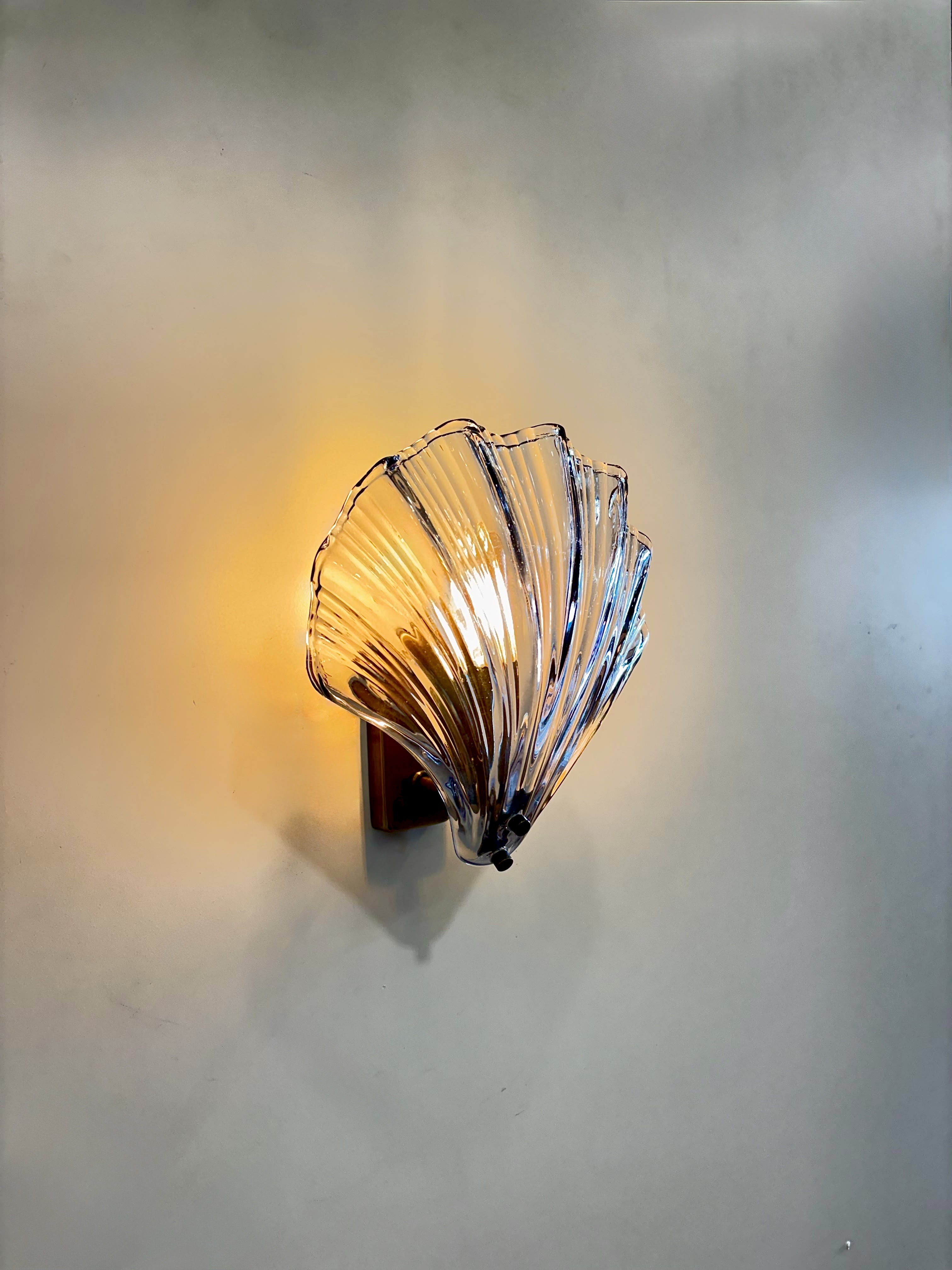 BRAC Art Deco Smoked Glass Wall Sconce