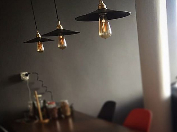 Brass Black Flat Pendants 