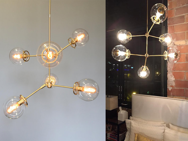 Brass Celeste Chandelier Lighting