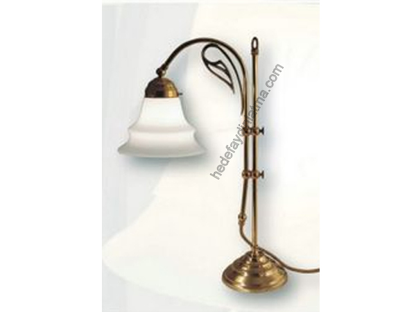 Bronz Aşağı Bakan Masa Lambası