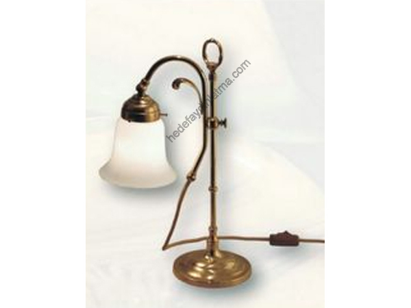 Bronz Tekli Klasik Masa Lambası