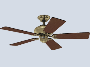 Builder Select Ceiling 5 Winged Dark Walnut Vantil