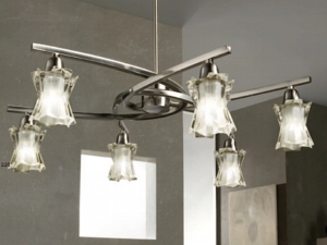 Sand Satin Nickel Six Pendant