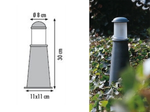 Celu Ref 30 cm Antrasit Yer Tipi Dış Mekan Aydınlatma