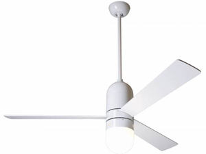 Cirrus White Ceiling Fan W/Light