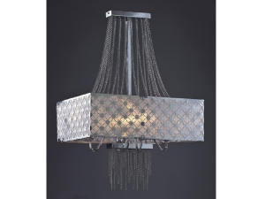 Crey Chrome Quad Chain Pendant