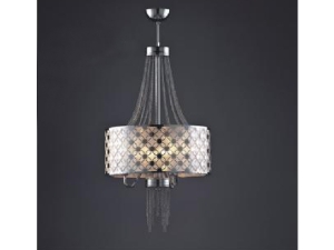 Crey Chrome Chain Triple Pendant