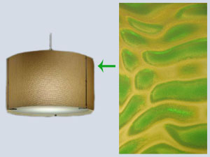 Wavy Green Lampshade Texture