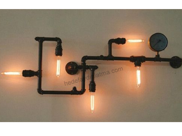 Dekoratif Çoklu Boru Sconce