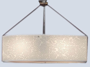 Rectangle Figured Lampshade Droop