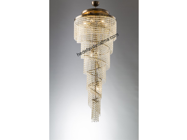 Tumbled Crystal Crystal Chandelier