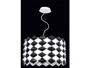 Fonti Black and White Large Chandelier