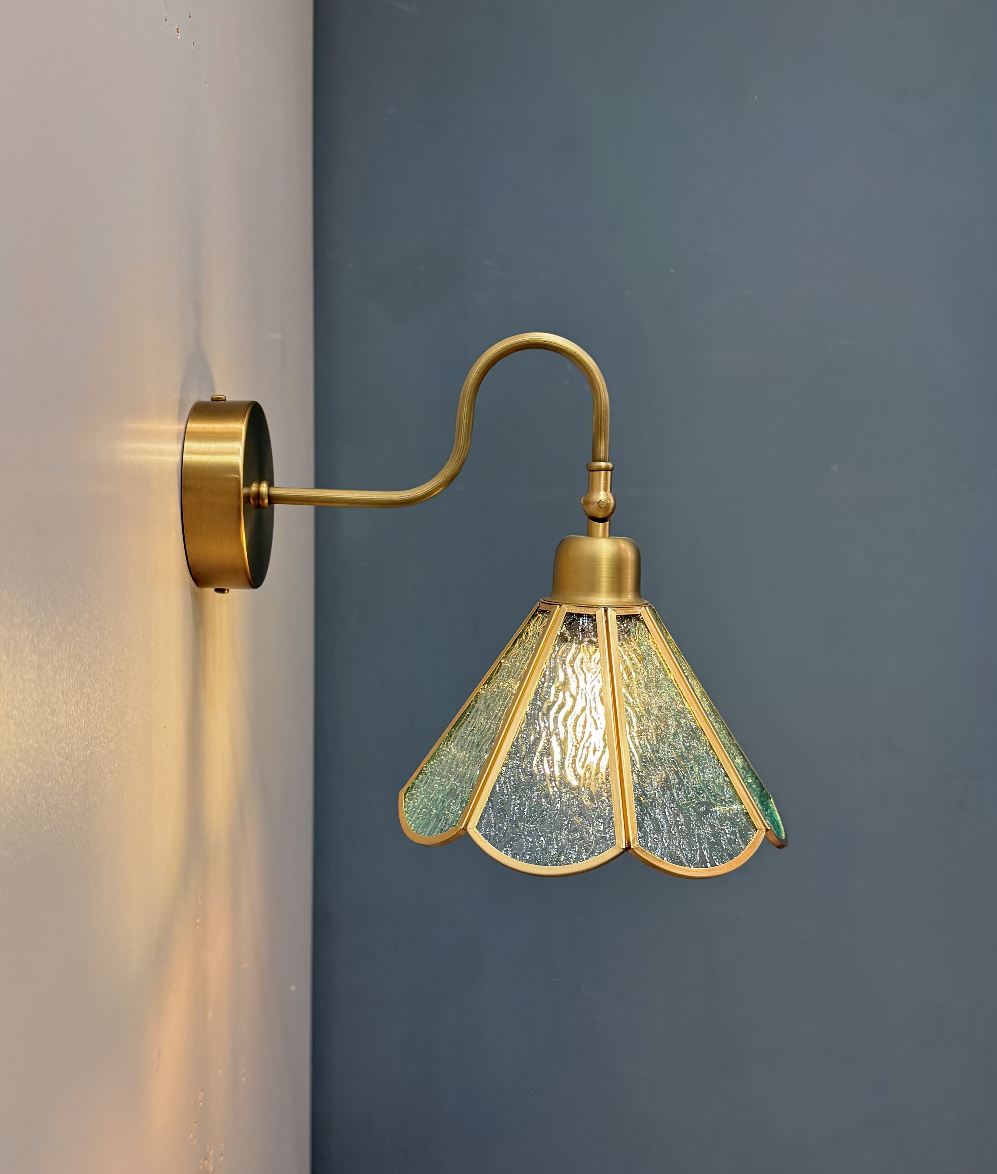 Gabrov Vintage Brass Wall Sconce