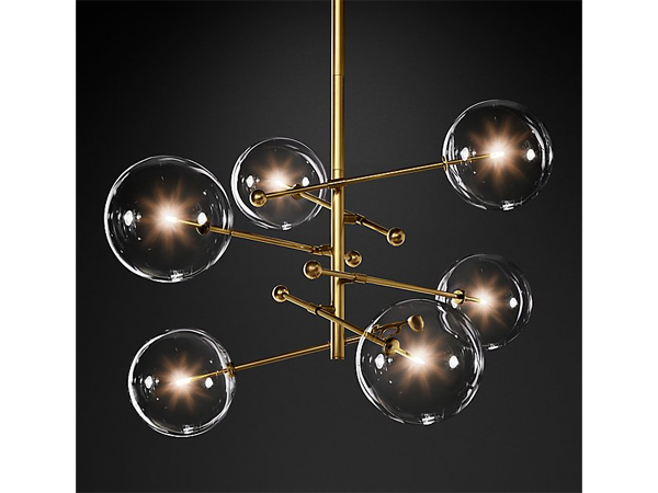 Glass Globe Pendant 145 cm