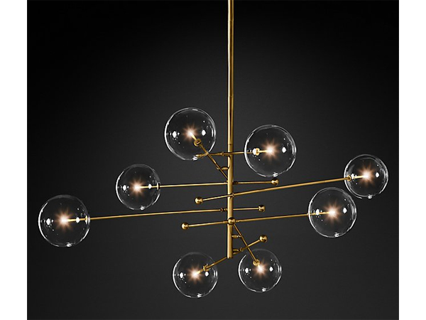 Glass Globe Pendant 200 cm