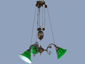 Green 3\'lü Asansörlü Avize