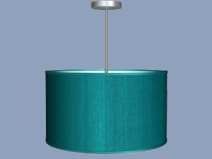 Green Dupioni Abajur Sarkıt