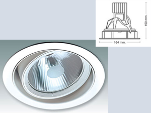 İç Mekan Sıva Altı G12 Metal Halide Armatür