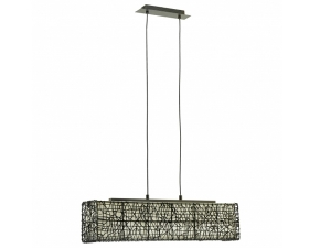 Kow Brown Cane Rectangle Pendant