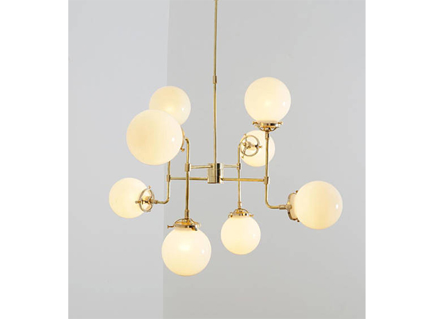 Large Bistro Globe Glass Ball Chandelier Ceiling 