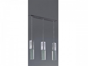Mazbon Triple Long Chrome Pendant