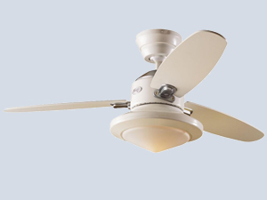 Merced White 3 Arm Ceiling fan