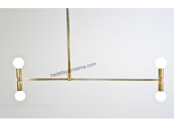 Meridian Brass Chandelier