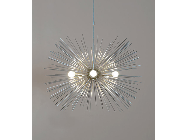 Mid Century Modern Large Chrome