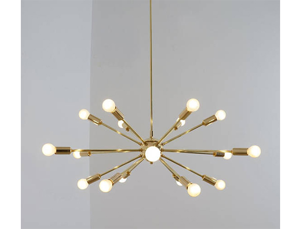 Mid Century Modern Polished Pendant