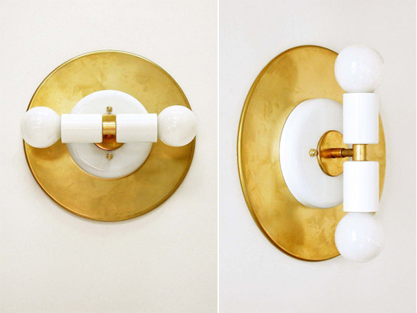 Modern Double Wall White Sconce