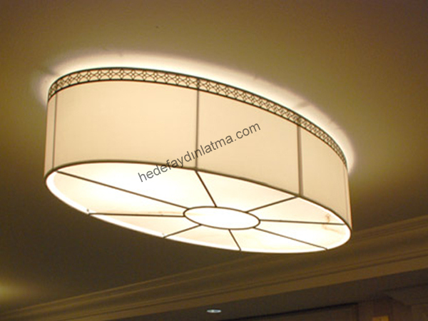 Modern Oval Tavan Armatürü