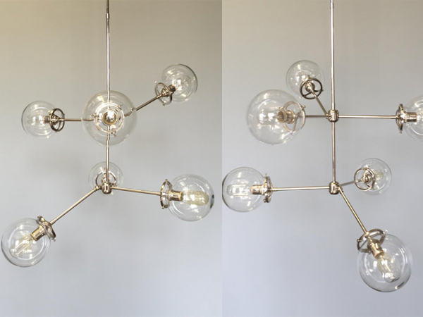 Nickel Celeste Chandelier Lighting