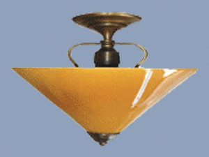 Orange Ceiling Fixture