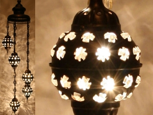 Ottoman 5'li Glass Pendant