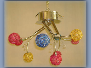 Brass Colourfull Wire Lighting