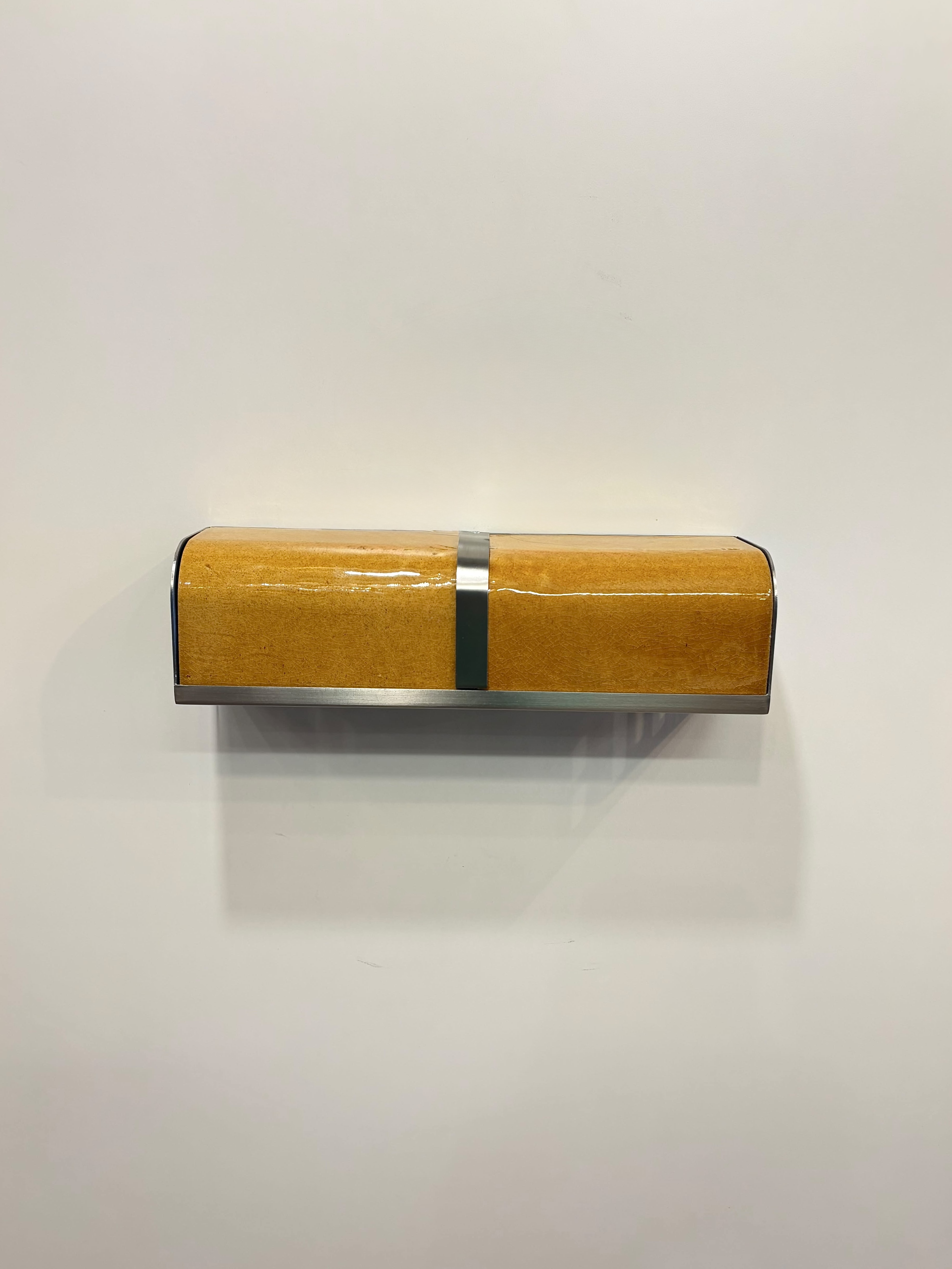 Prazzo Double Handmade Amber Ceramic Wall Sconce