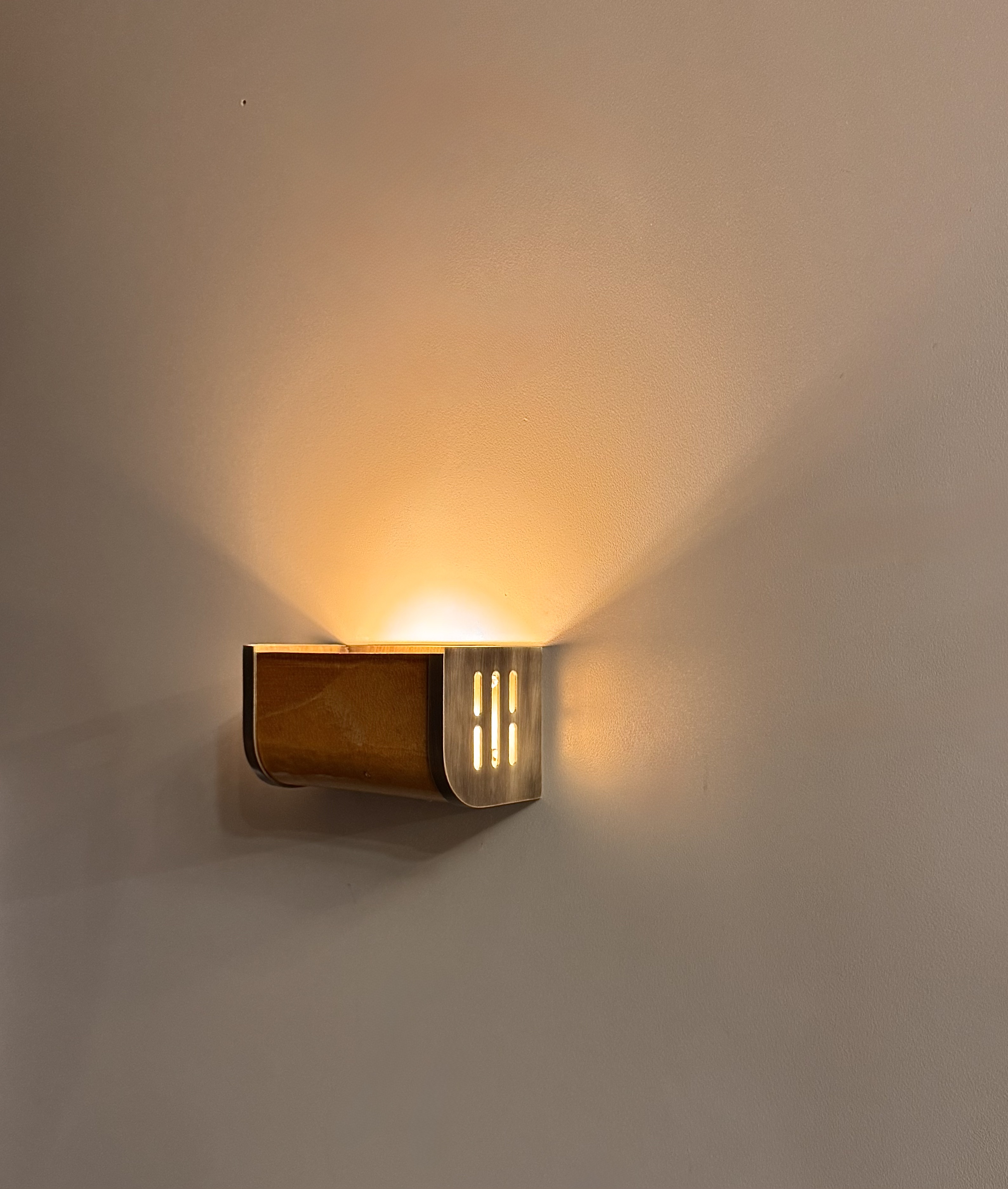 Prazzo Handmade Amber Ceramic Wall Sconce