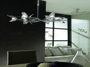 Pseecli Altılı  Modern Krom Sarkıt