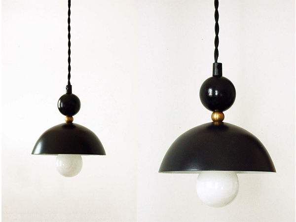 Retro Black Pendant