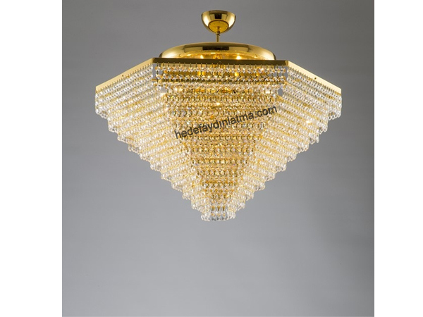 Yellow Crystal Pramit Chandelier