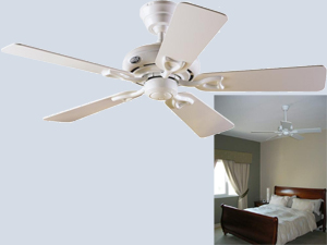 Seville White 5 Arm Ceiling fan