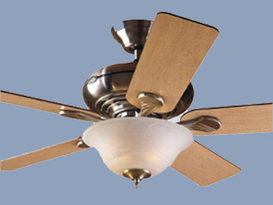 Seville Special 5 Arm Ceiling Ventilator Walnut