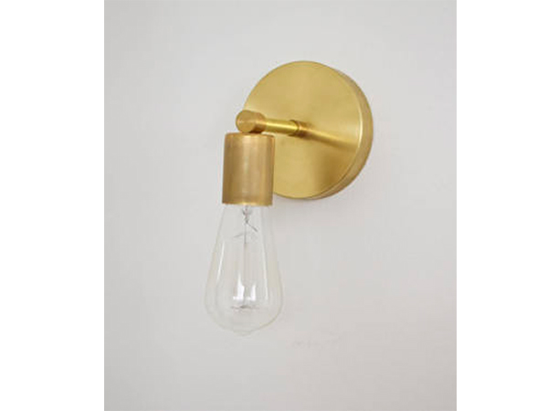 Single Brass 90 Degree Wall Sconce