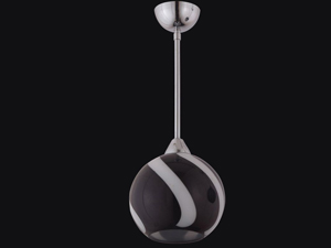 Single Pendant Siyah Tekli Sarkit