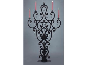Black Candlestick Modern Candelabra Quartet