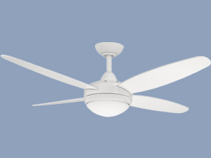 Sonic 4 winged white ceiling fan