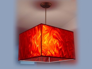 Square Fire Abajur Sarkıt