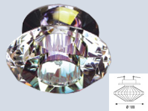 Tara One Kristal Downlight Armatür